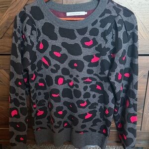 Stitches & Stripes Black and Pink Patterned Sweater